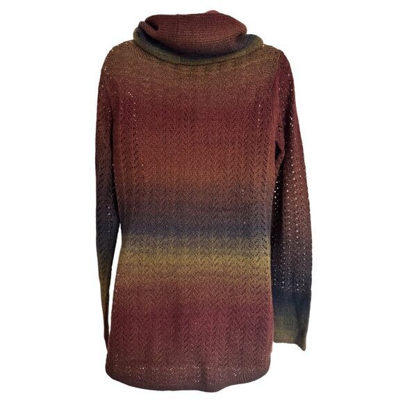 Royal Robbin’s Sutter Sweater Size Medium Cowl Neck Tunic NWT Knit $80 Deep Blue - Picture 4 of 12